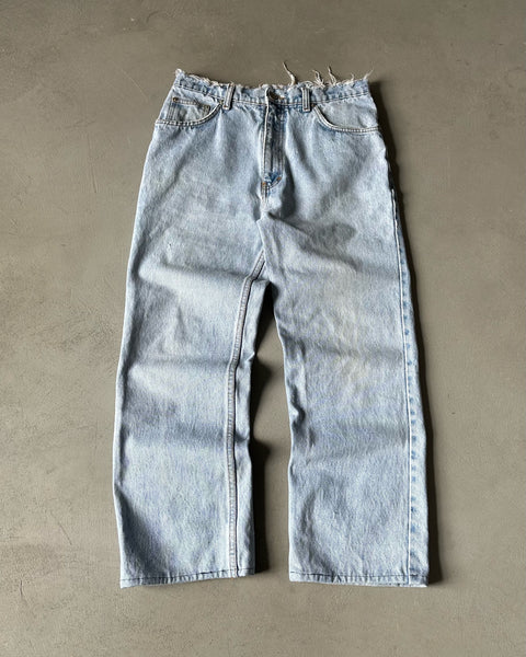 1990s - Distressed Lightwash Jeans - 30x26