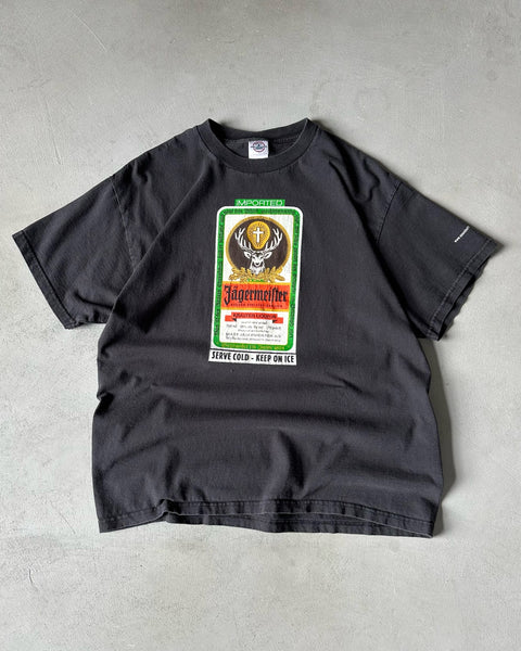 2000s - Faded Black Jägermeister T-Shirt - M