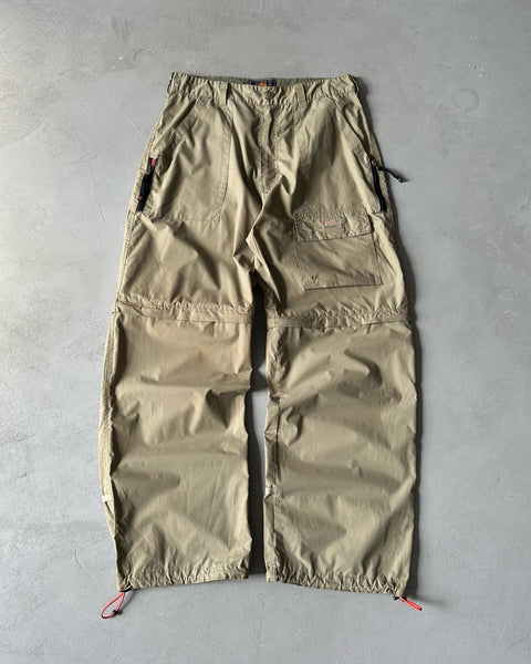 2000s - Tan Loose Cargo Pants/Shorts - 34x32
