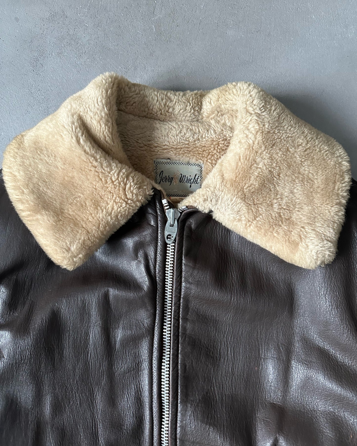 1970s - Dark Brown Leather Jacket - 44