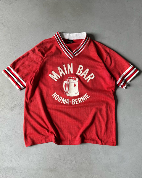 1980s - Red "Main Bar" Jersey - M