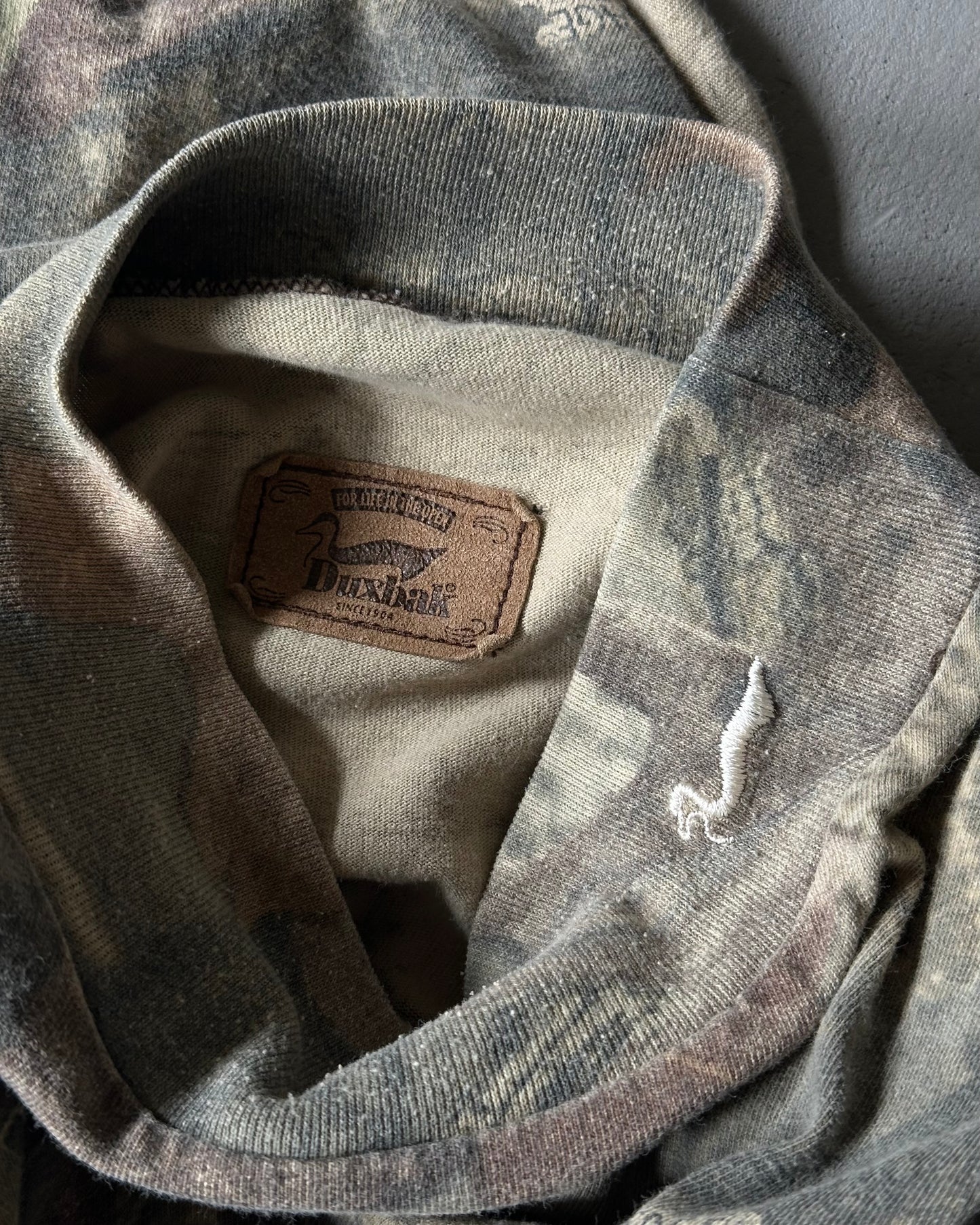 1990s - Camo Mockneck Longsleeve - L