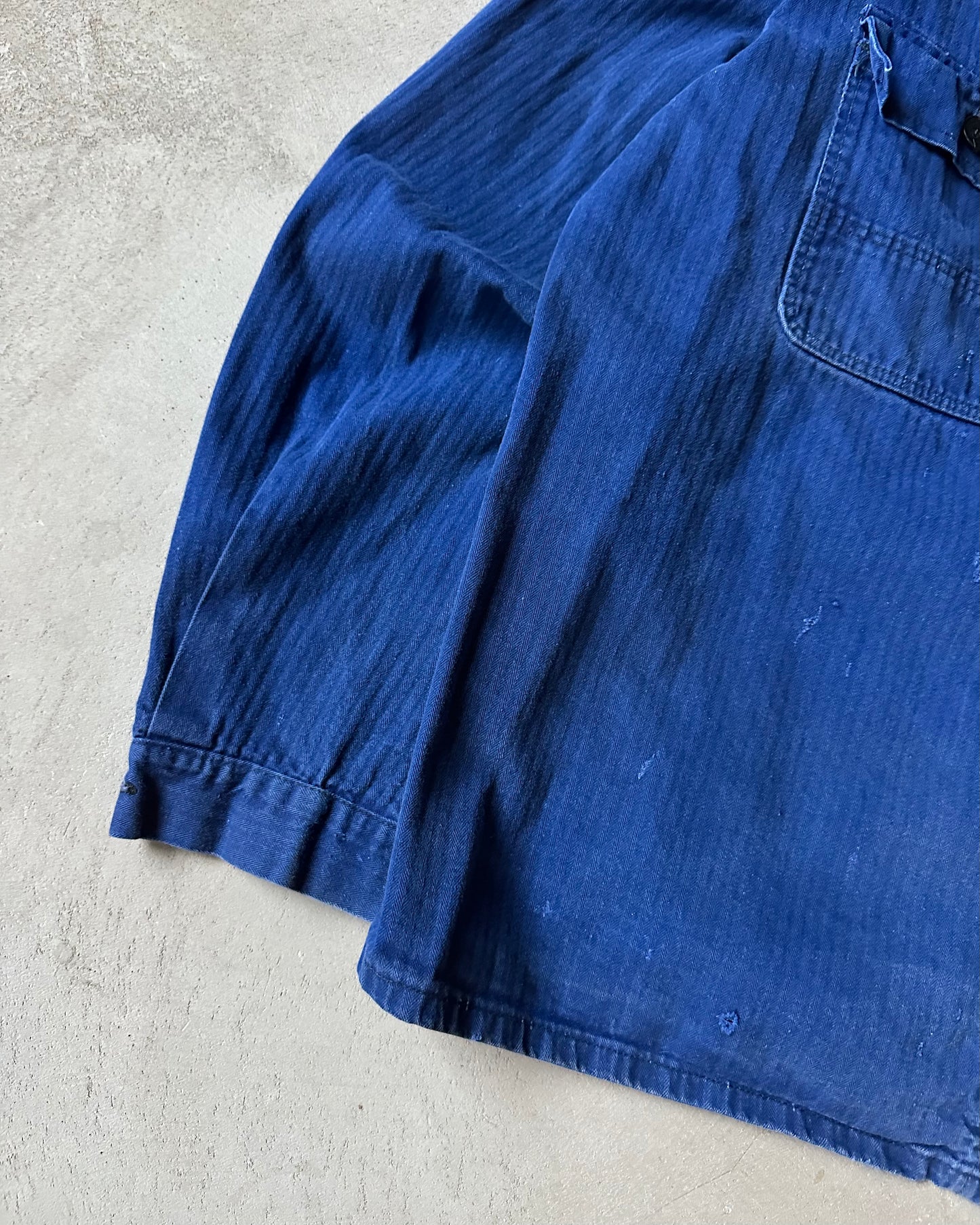 1960s - Blue Euro HBT Chore - L