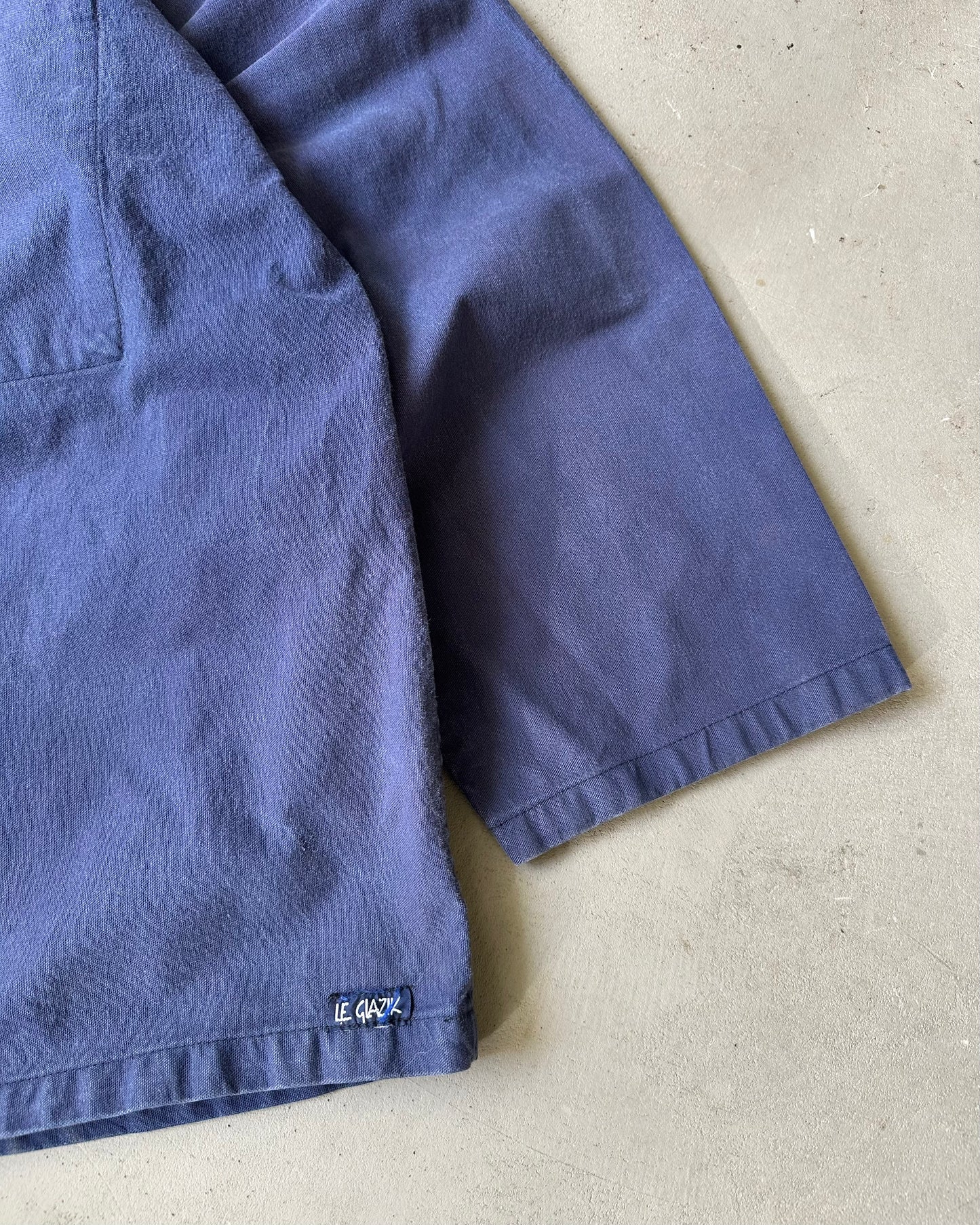 1990s - Navy Fisherman Overshirt - XL/XXL