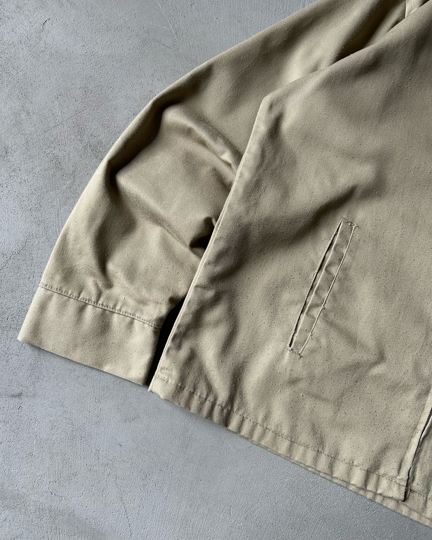 1980s - Beige Work Jacket - L