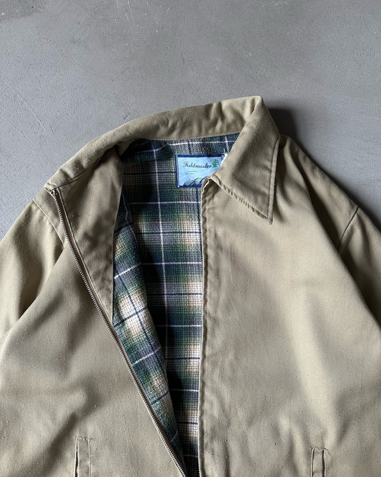 1980s - Beige Work Jacket - L