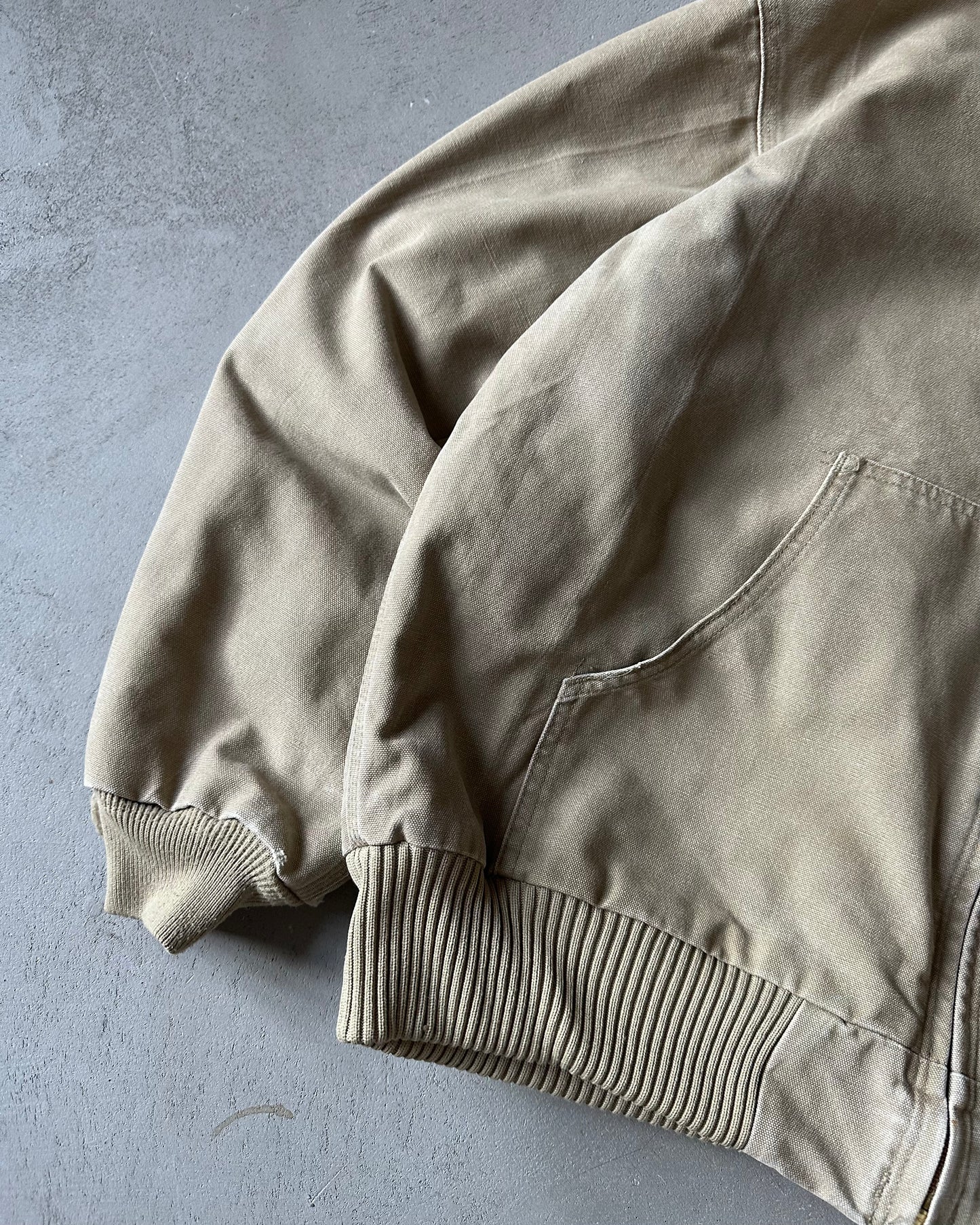 2000s - Beige Carhartt Hooded Jacket - L