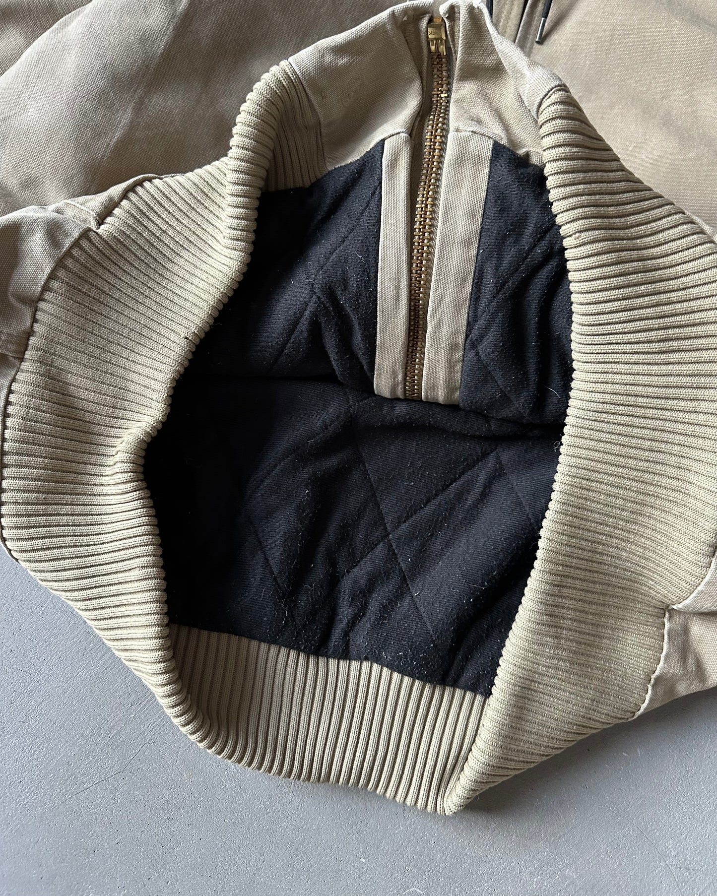 2000s - Beige Carhartt Hooded Jacket - L