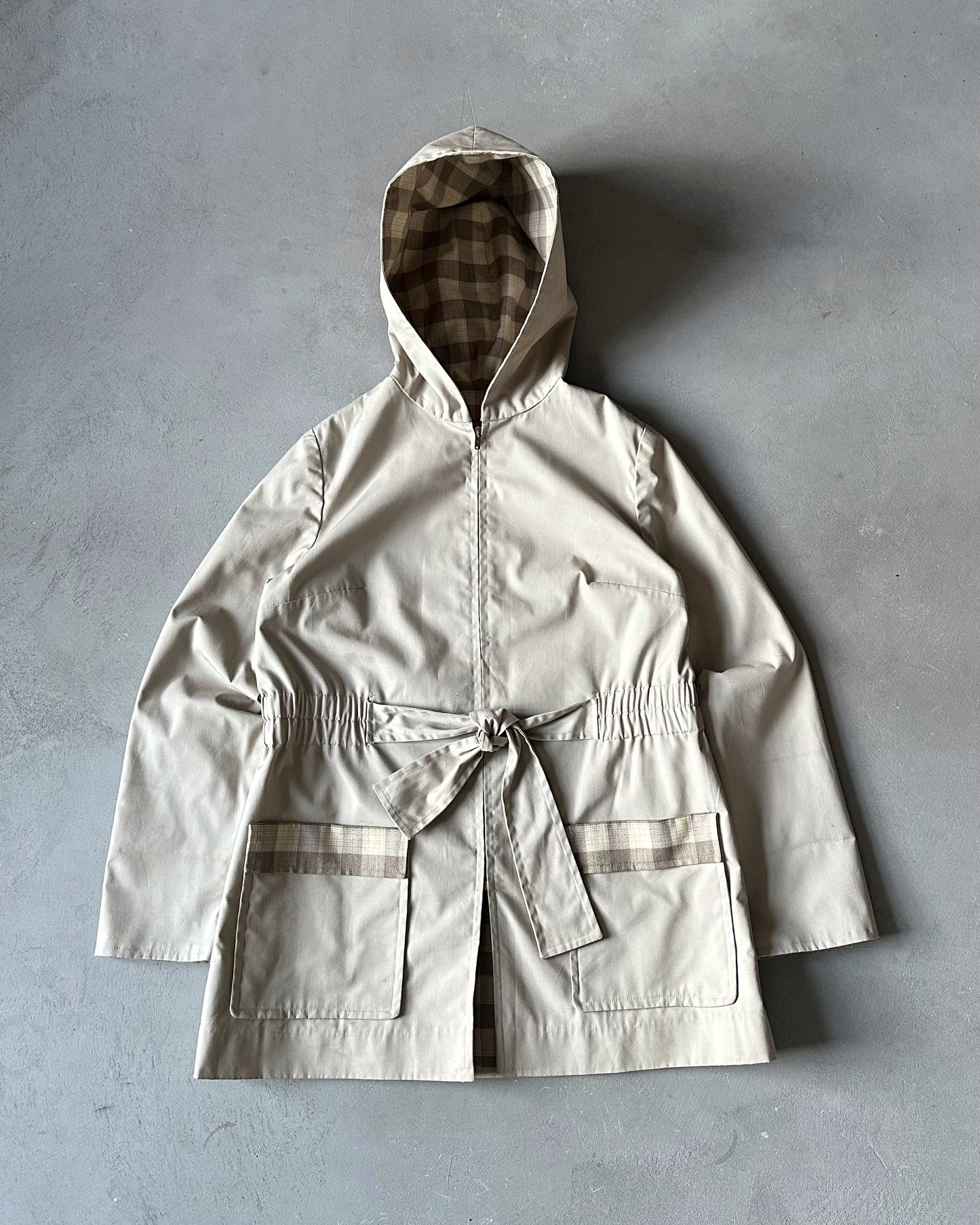 1960s - Tan Women's Belted Coat - (W)M
