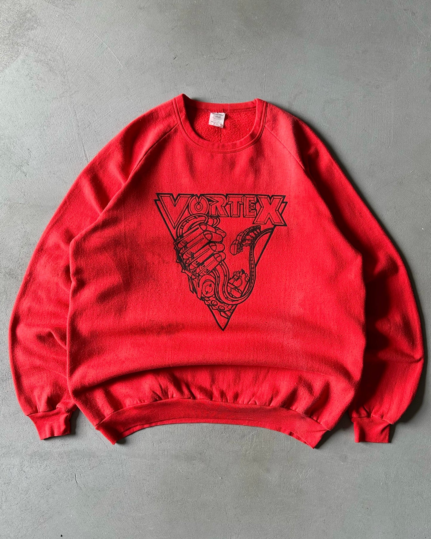 1980s - Red Vortex Crewneck - XL