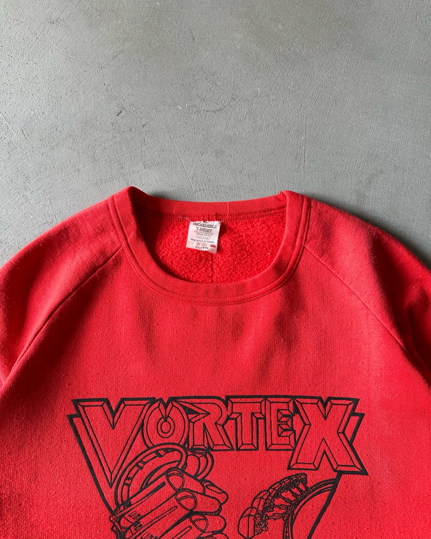 1980s - Red Vortex Crewneck - XL