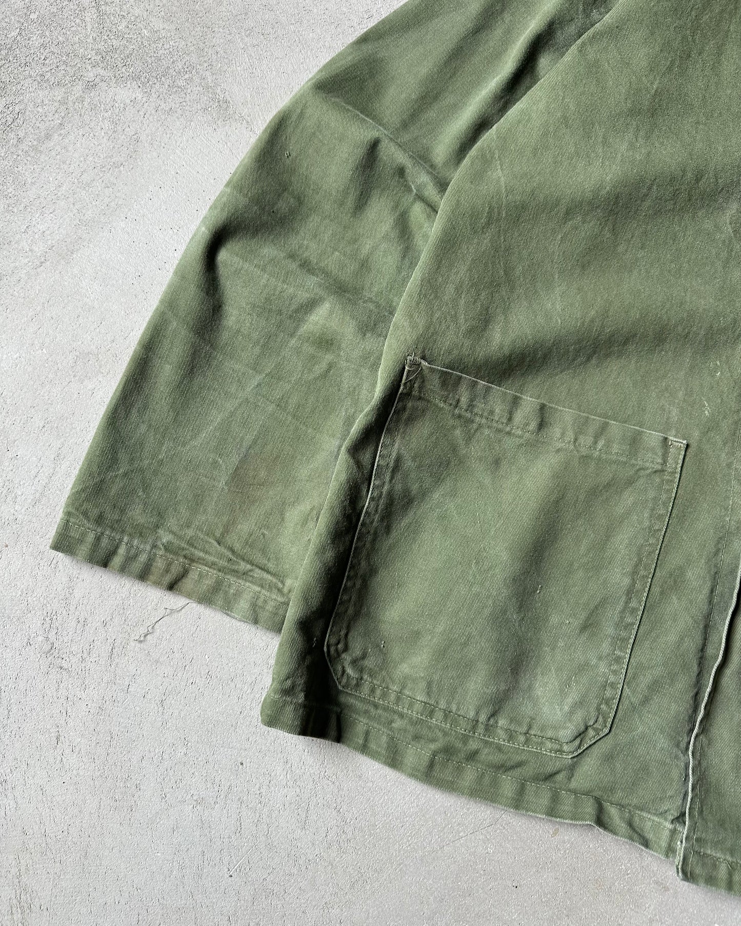 1990s - Green Double Breasted Euro Chore - L