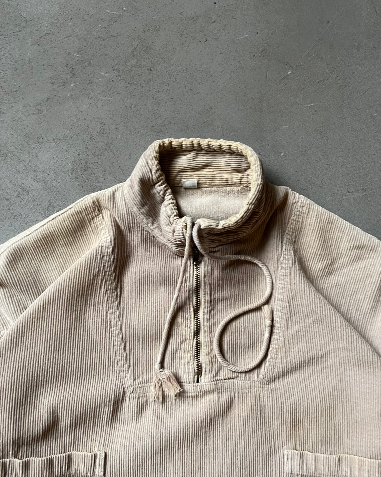 Années 90 - Surchemise en velours côtelé beige Jees - M