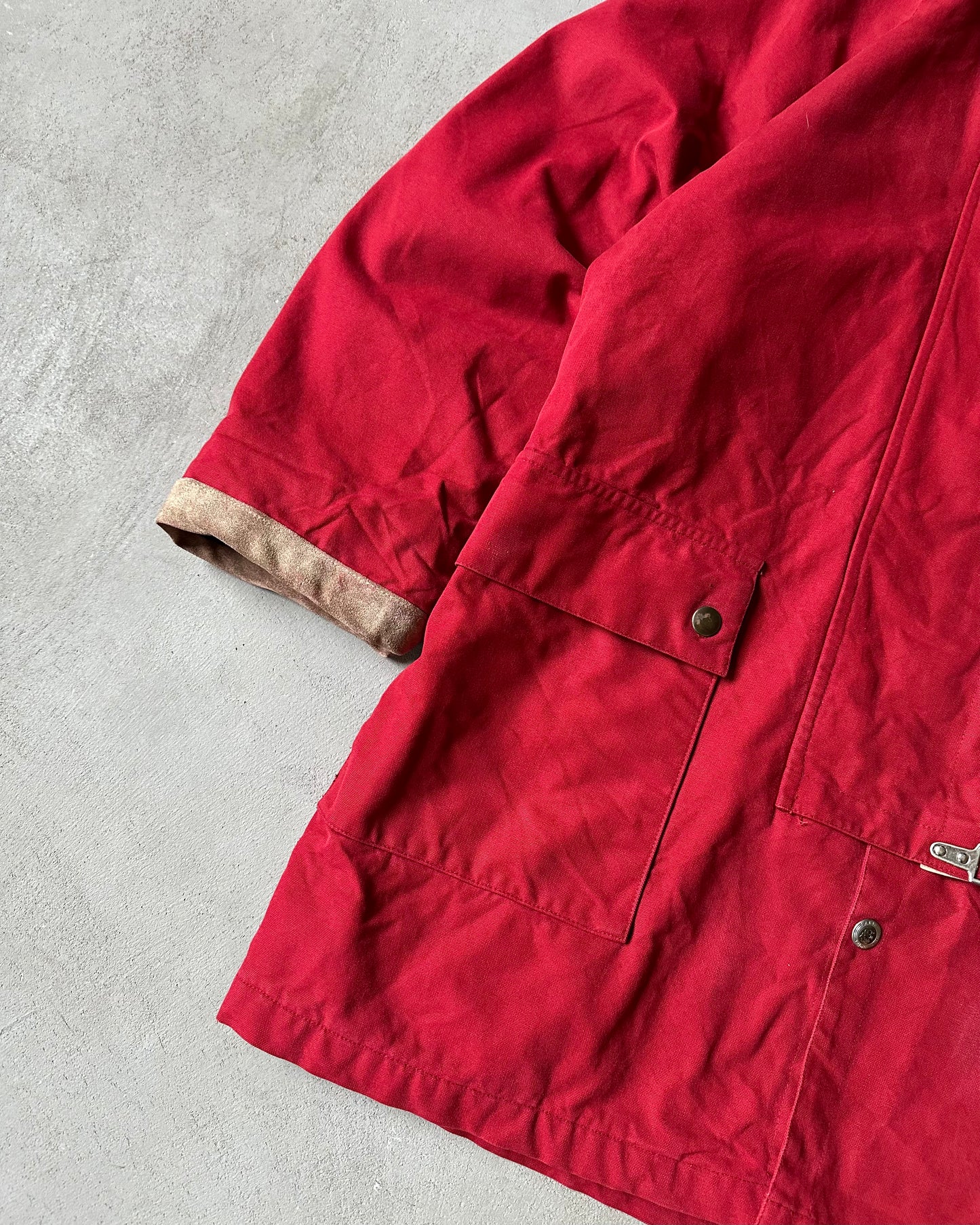 Années 90 - Manteau de pompier rouge - M