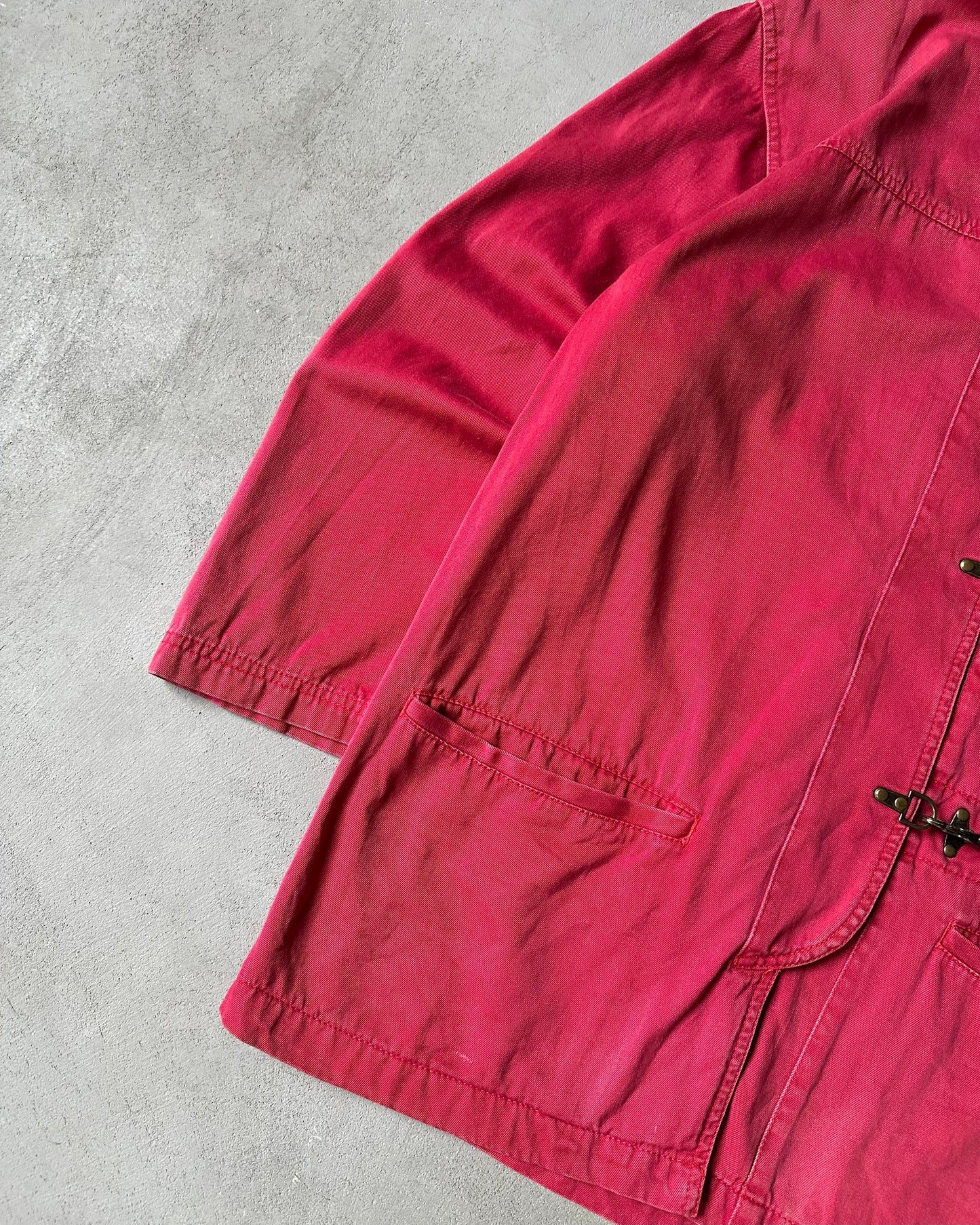2000s - Red Fireman Overcoat - S