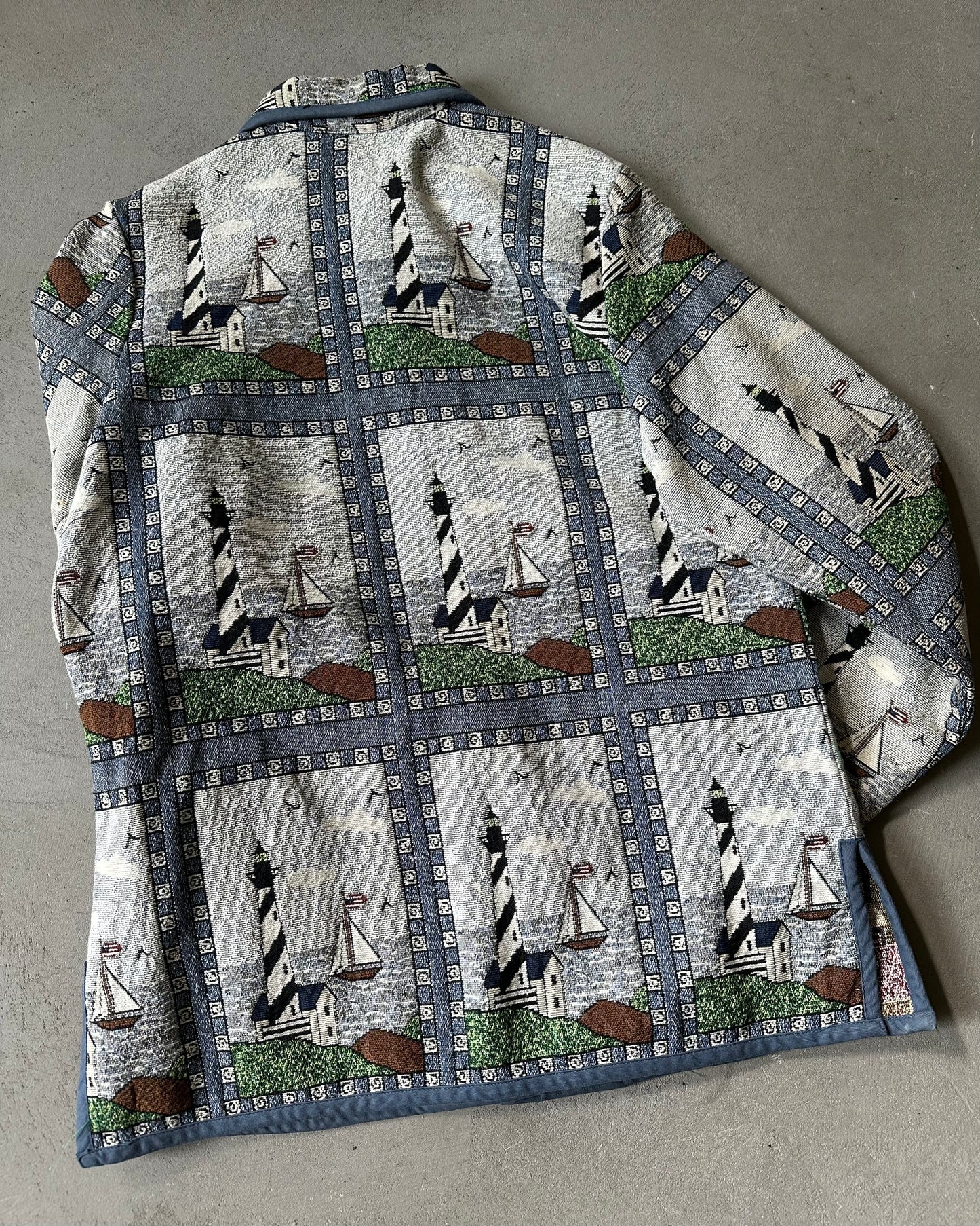 1990s - Sailing Tapestry Jacket - (W)M
