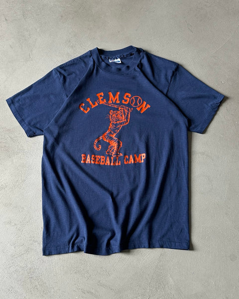 1980s - Navy "Clemson" T-Shirt - M