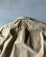1990s - Tan Ralph Lauren Button Up - L