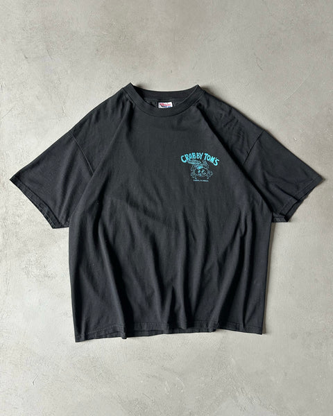 1990s - Black "Crabby Tom's" T-Shirt - XL