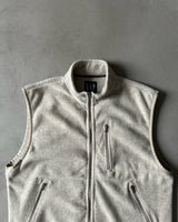1990s - Beige GAP Fleece Vest - XL