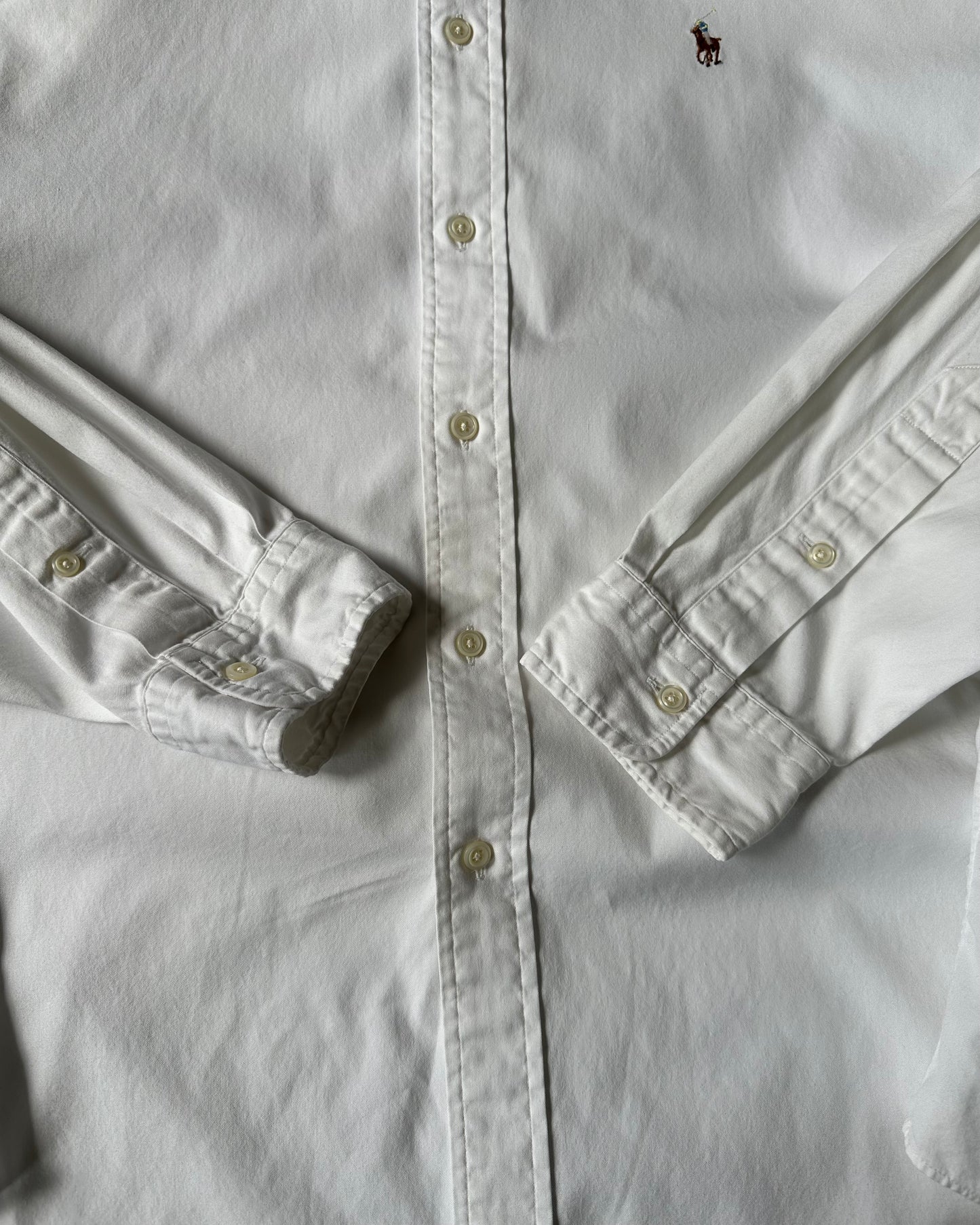 2000s - White Yarmouth Ralph Lauren Shirt - L/XL