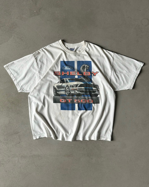 2000s - White Ford GT500 T-Shirt - XL