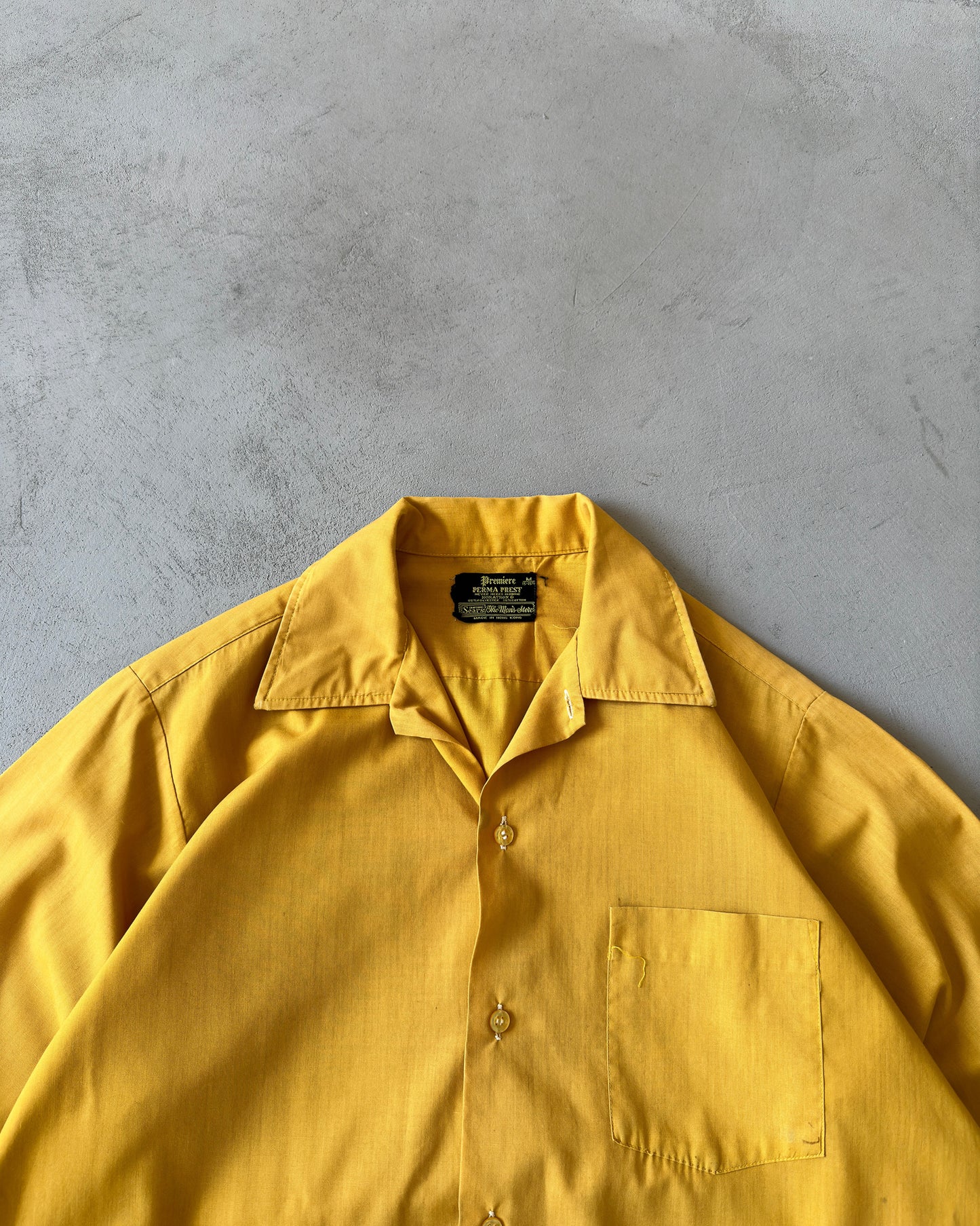 1970s - Mustard Sears Button Up - M