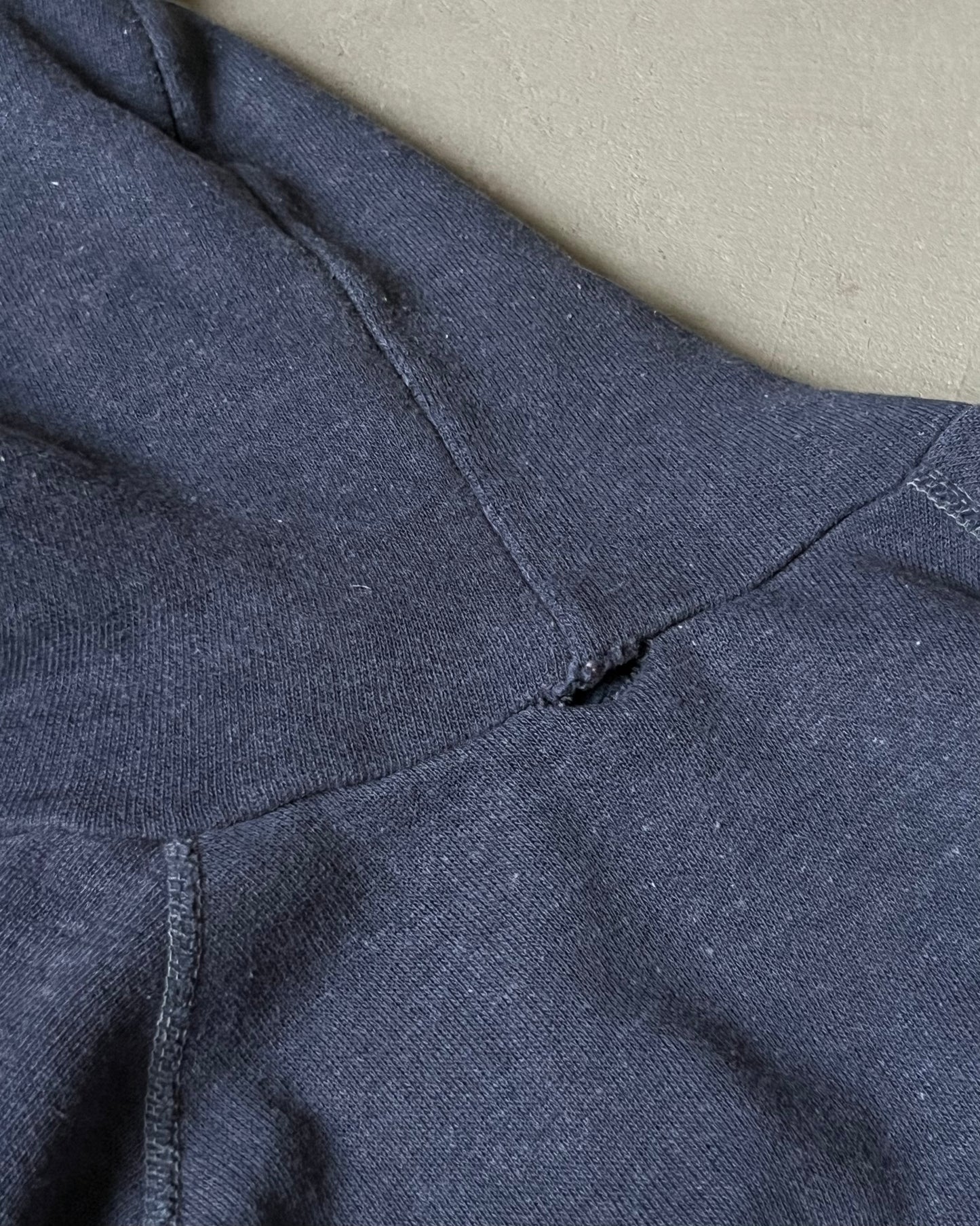 1970s - Faded Navy Bullet Hoodie - S