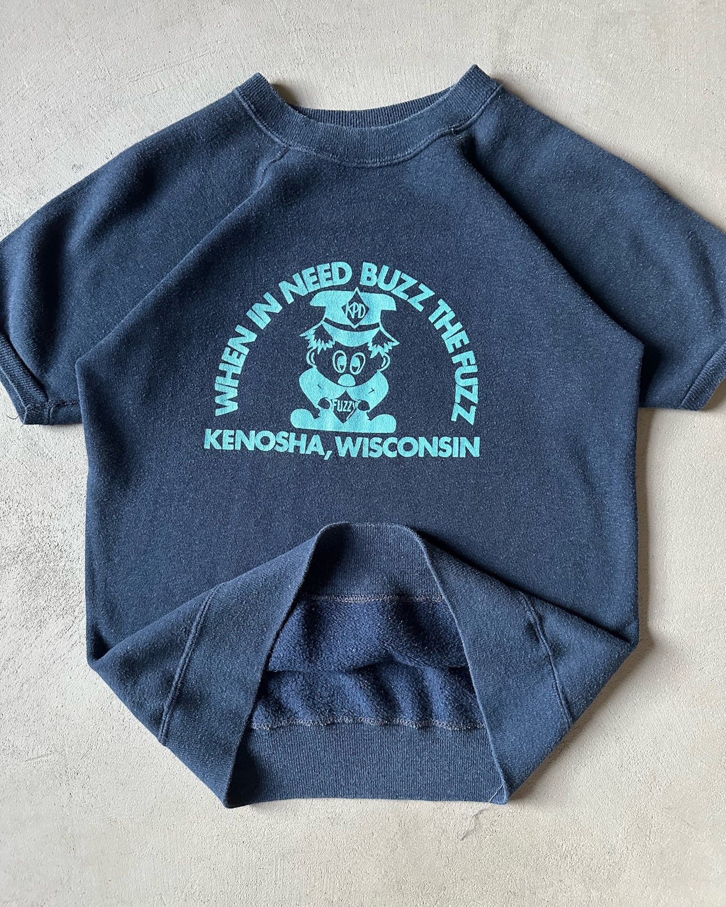 1970s - Navy "Buzz The Fuzz" Crewneck - XS