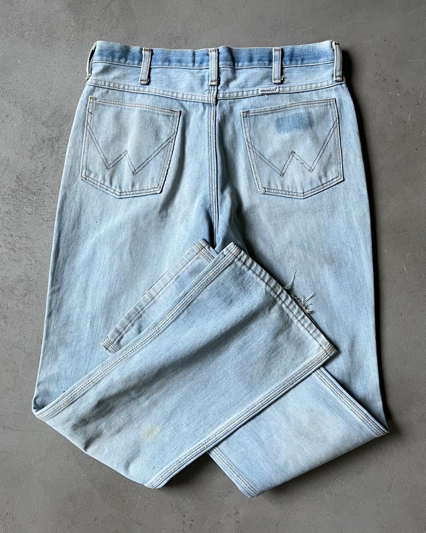 1970s - Lightwash Wrangler Bootcut Jeans - 31x30