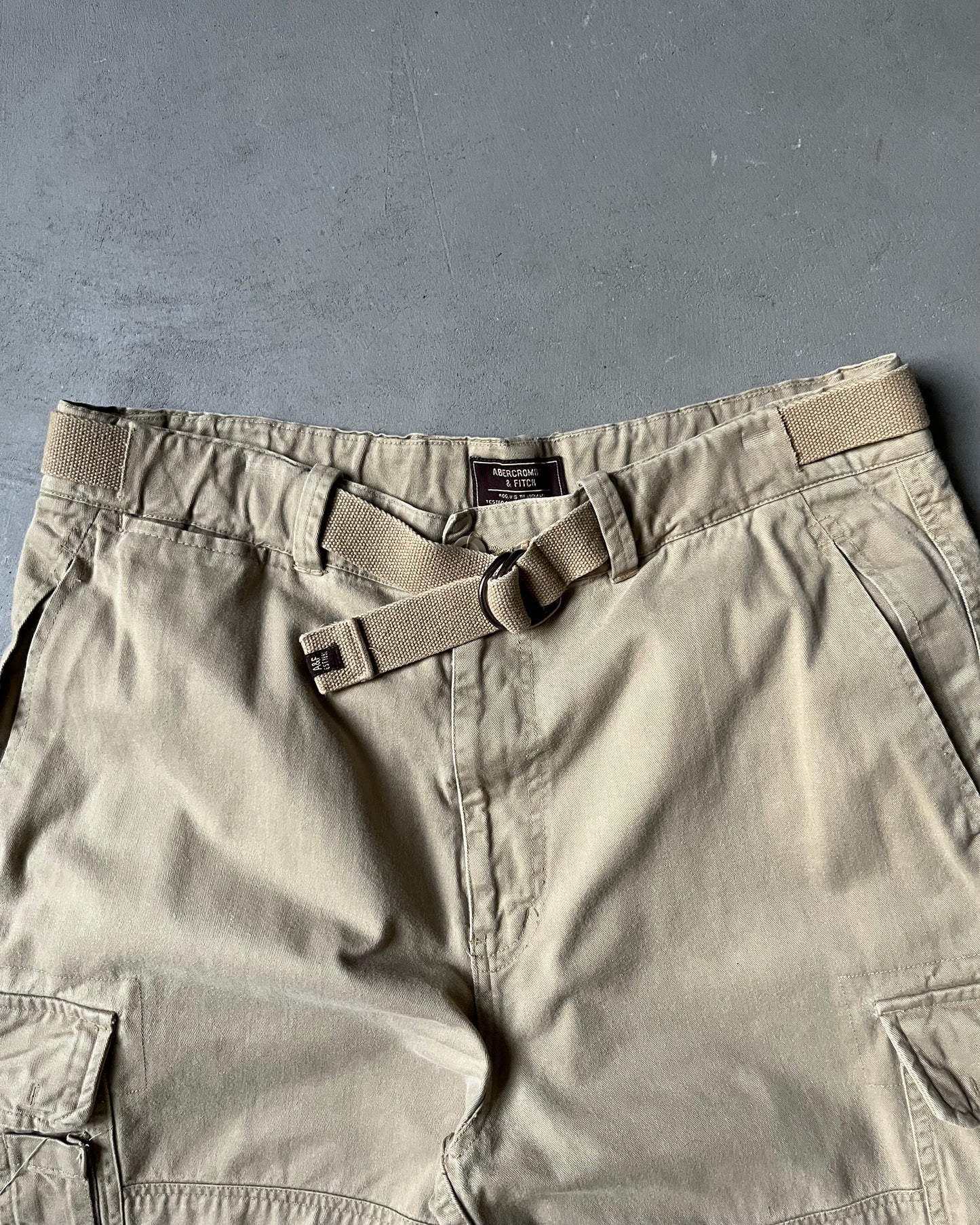 2000s - Tan Abercrombie & Fitch Cargo Pants - L