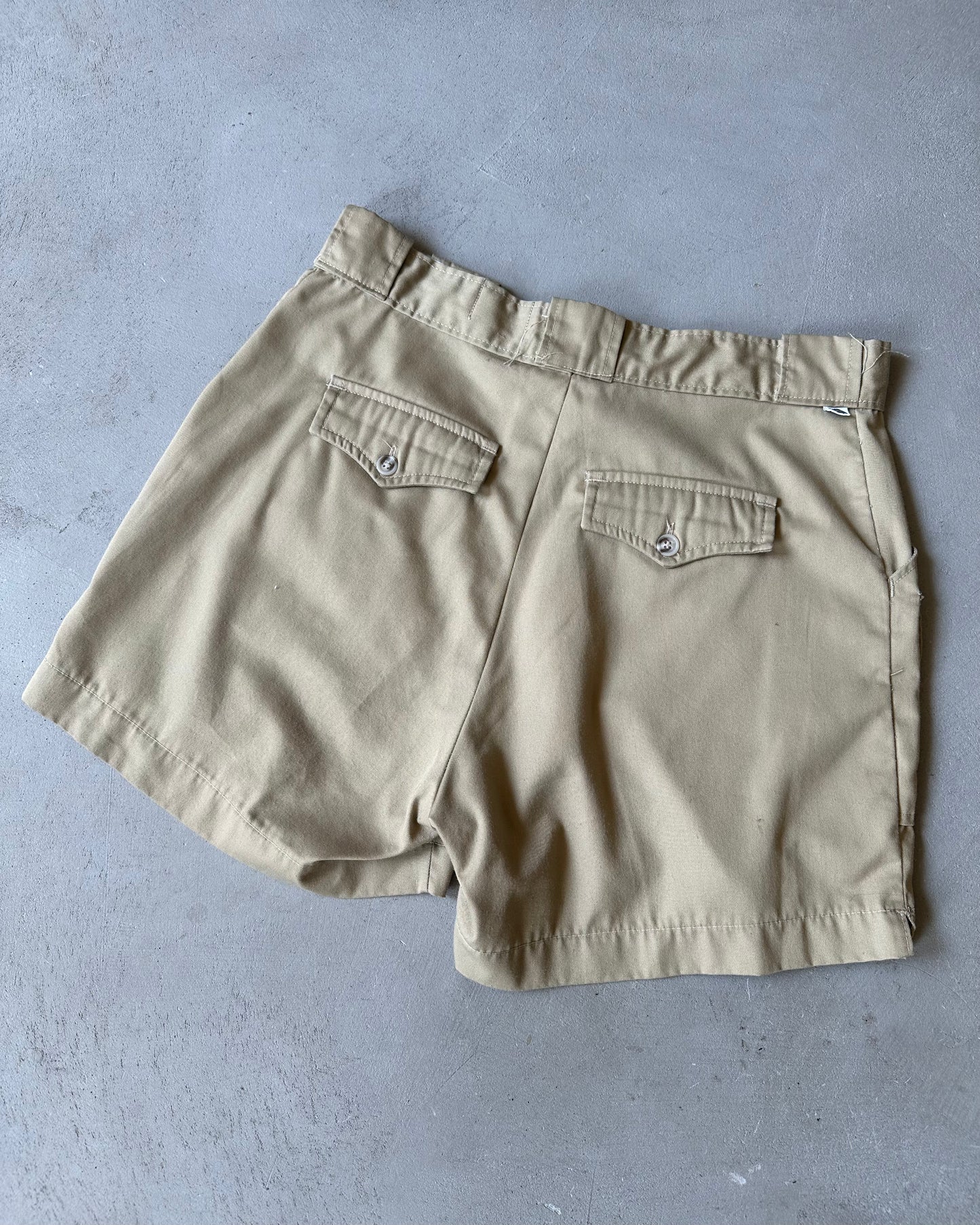 1970s - Beige Sunbuster Bush Shorts - 32