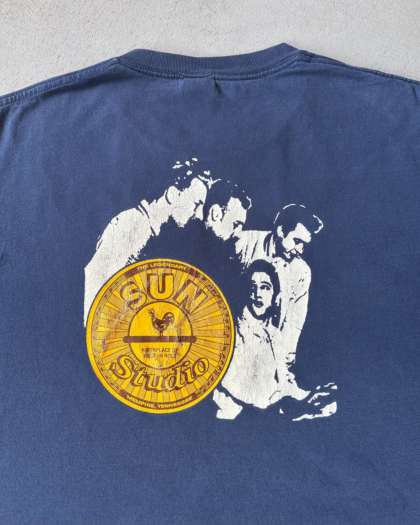 2000s - Navy Sun Studio T-Shirt - XL