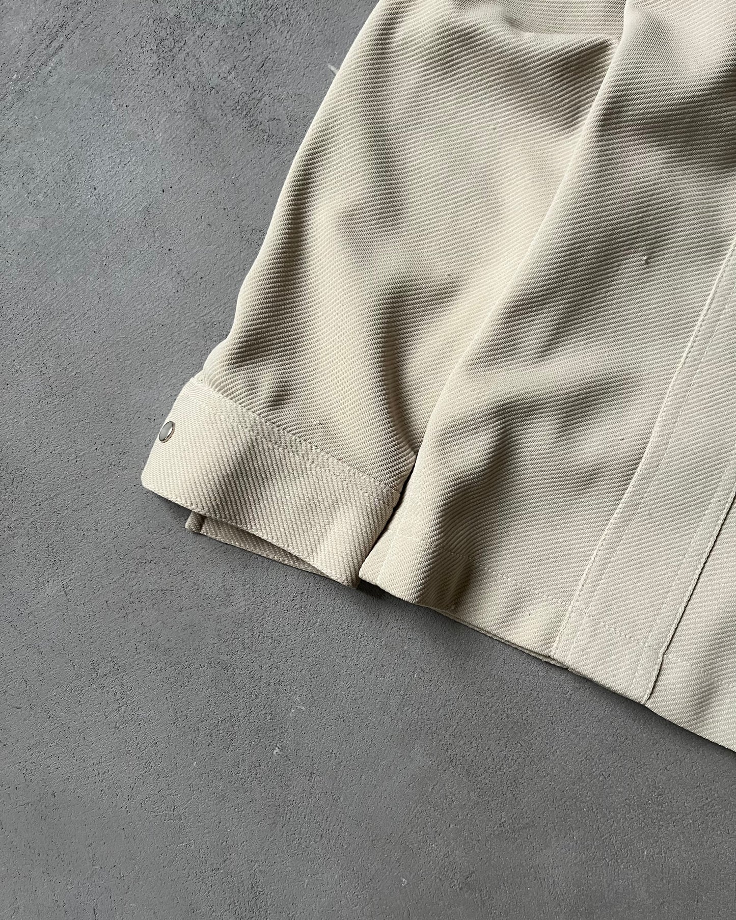 1980s - Beige Branford Wester Shirt - M