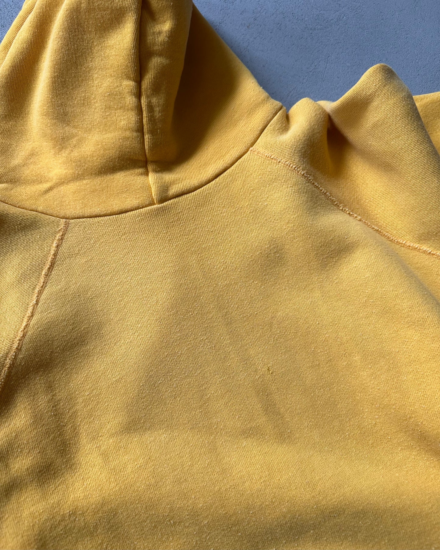 1970s - Yellow Blank Hoodie - S