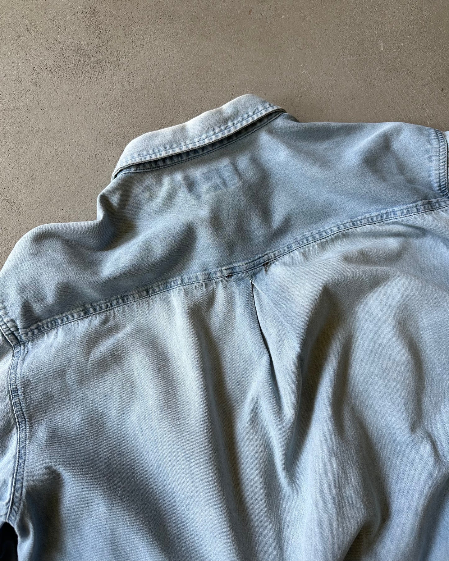 1990s - Denim Marlboro Shirt - XL