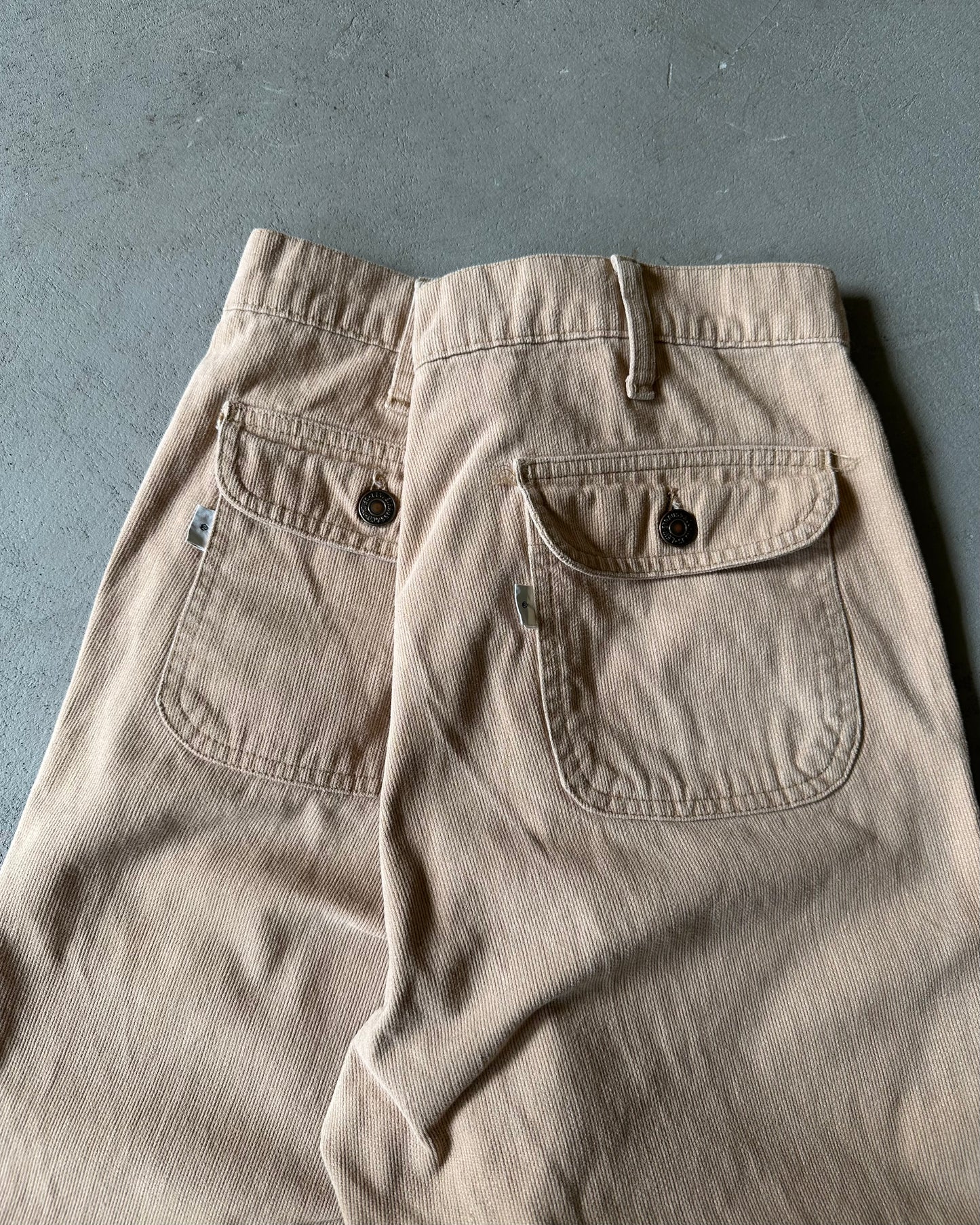1970s - Tan Corduroy Levi's Bell Bottoms - 34x29