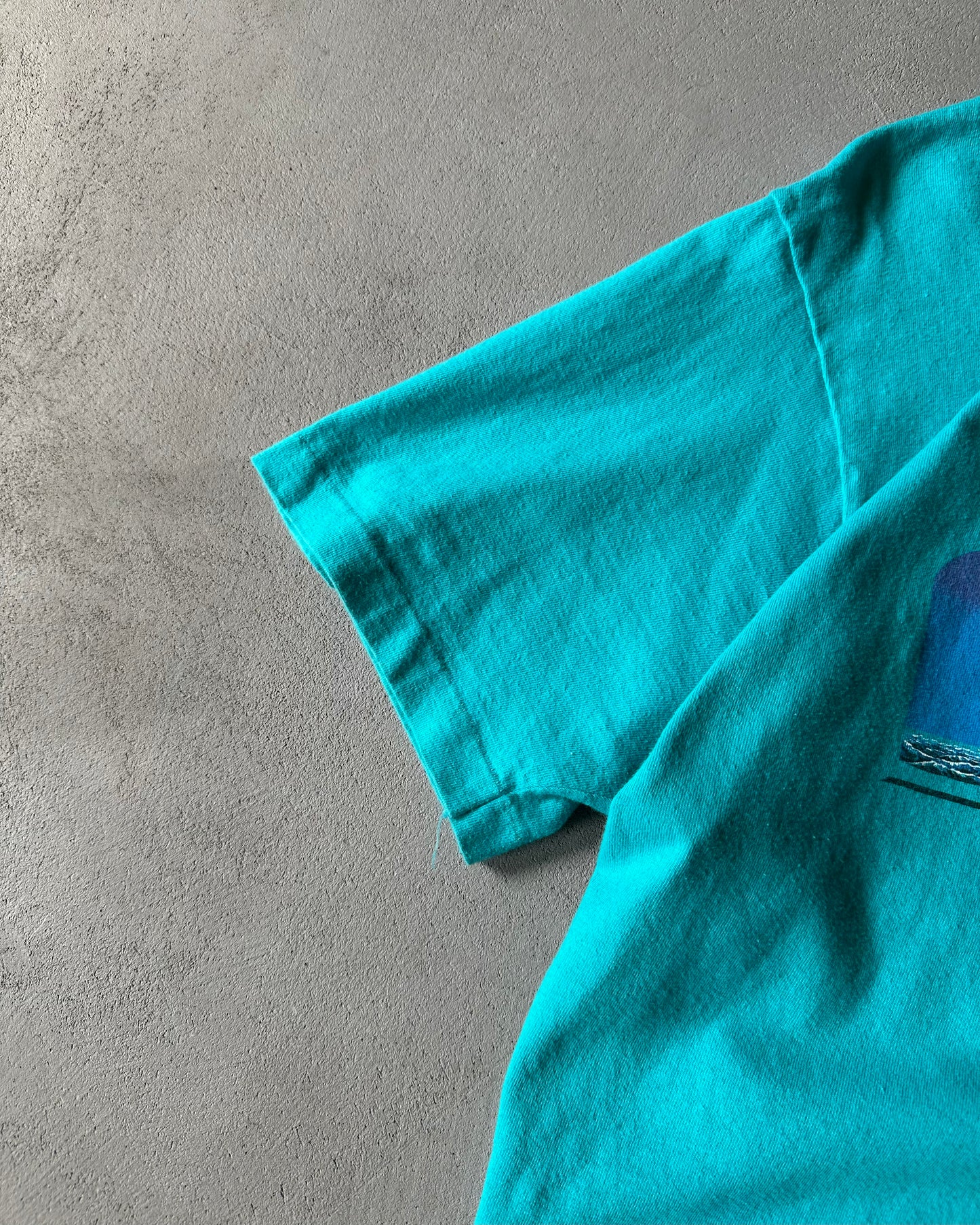 1990s - Aqua Santa Cruz T-Shirt - XL
