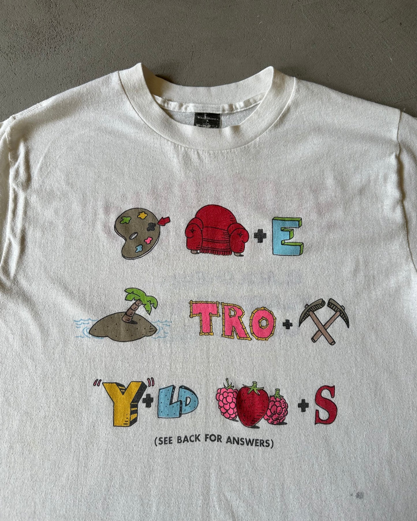 1980s - White Seagram's Coolers T-Shirt - S