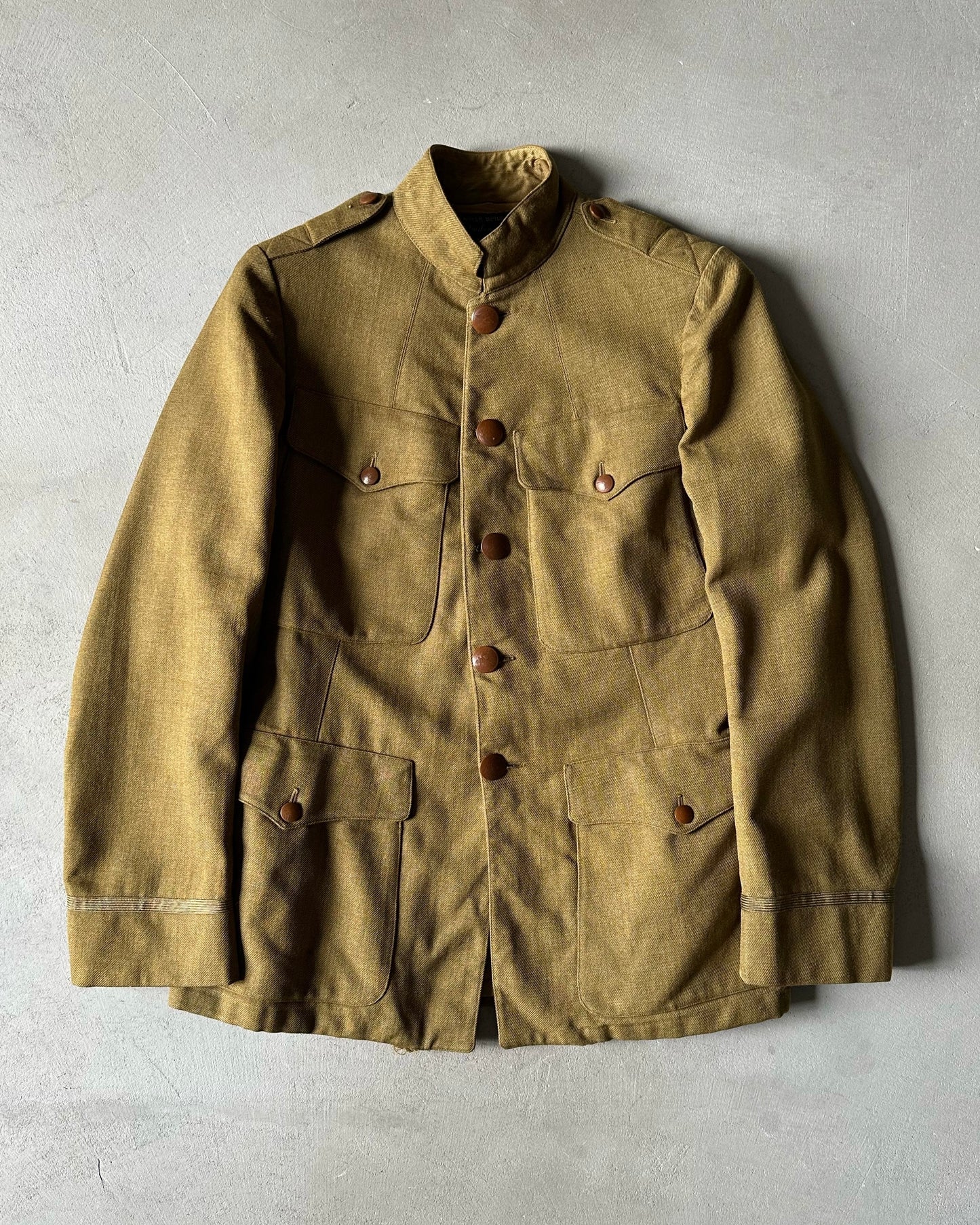 1940s - Sage Green Parker, Bridget & Co Military Jacket - XS