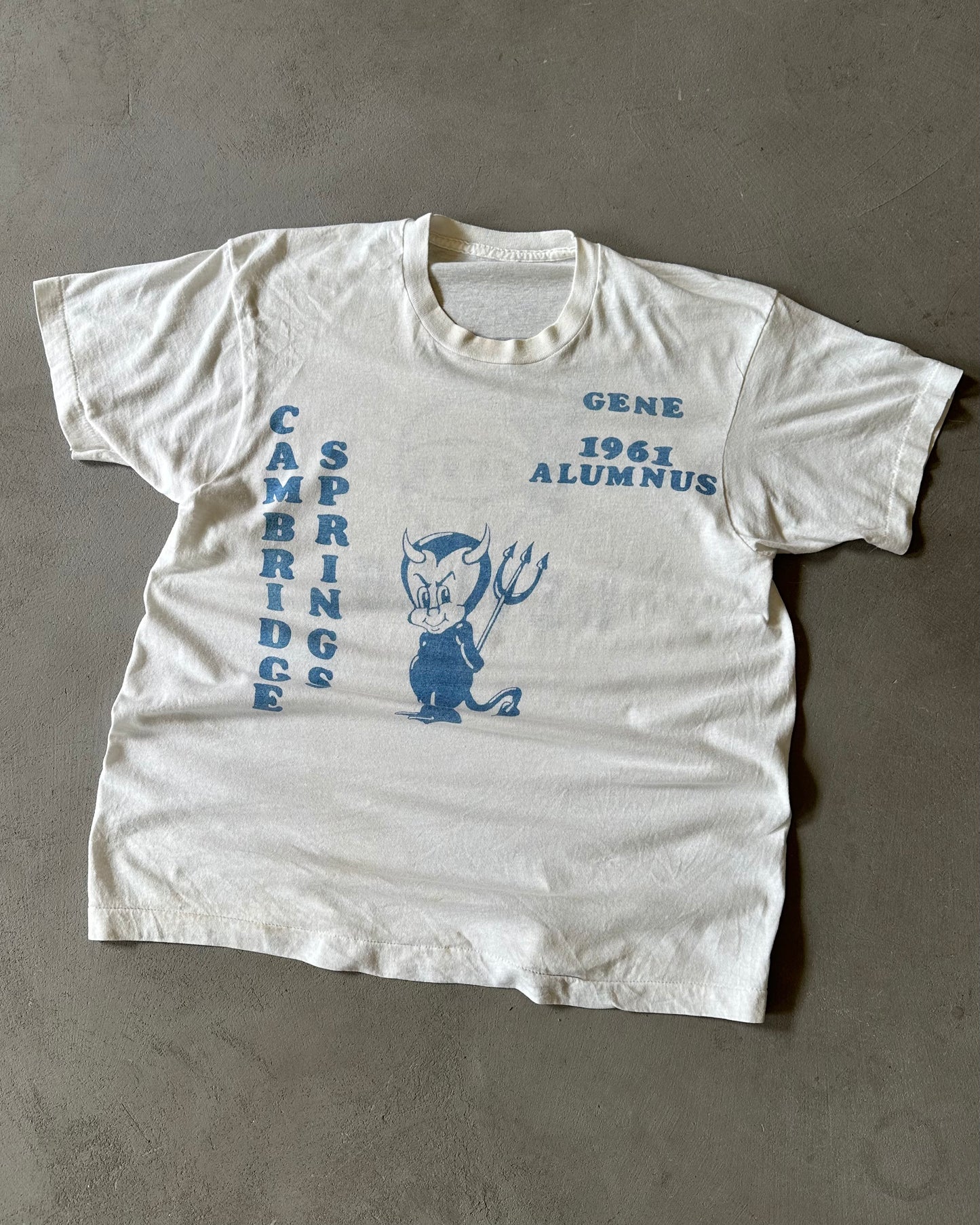 1990s - White Cambridge T-Shirt - M