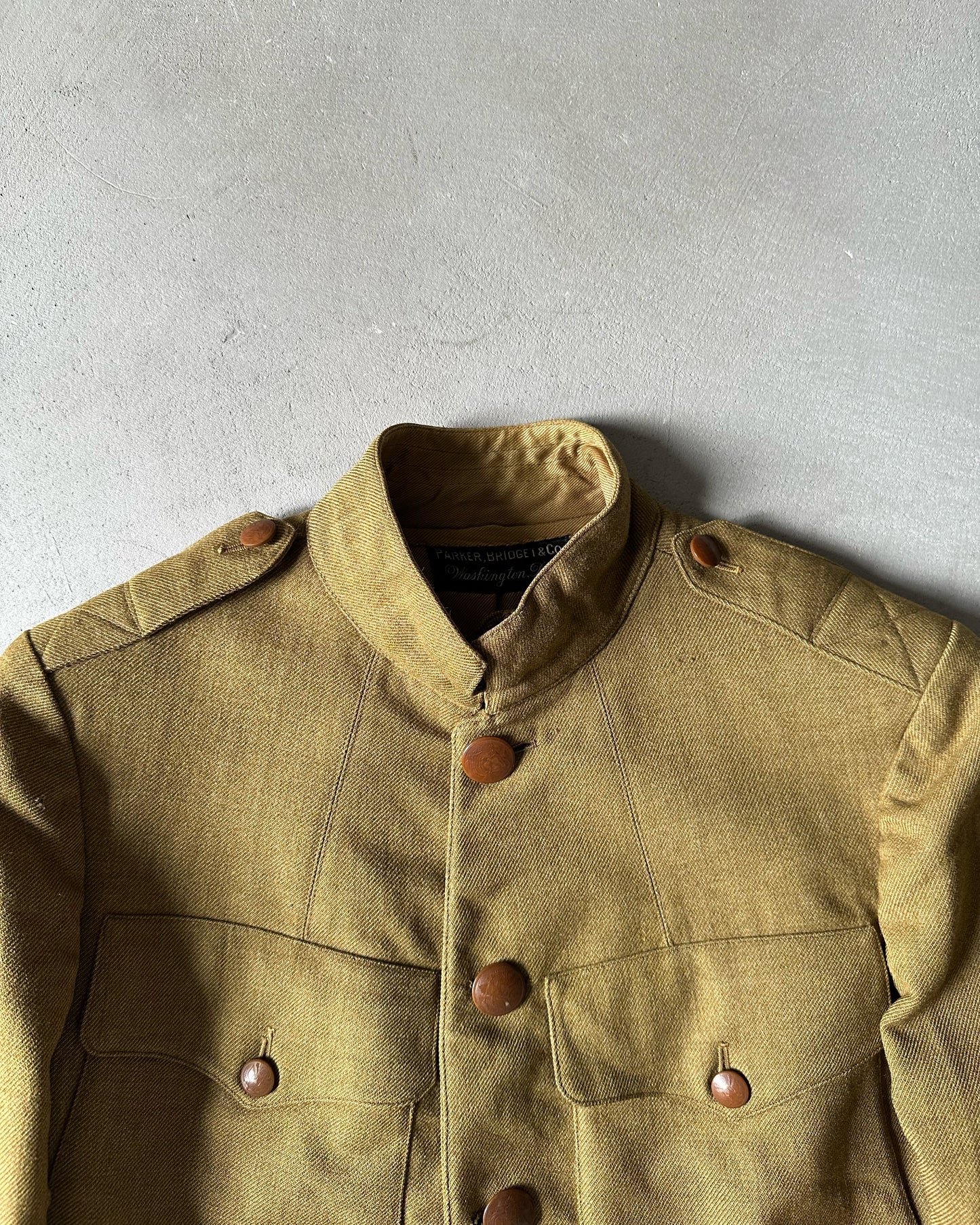 1940s - Sage Green Parker, Bridget & Co Military Jacket - XS