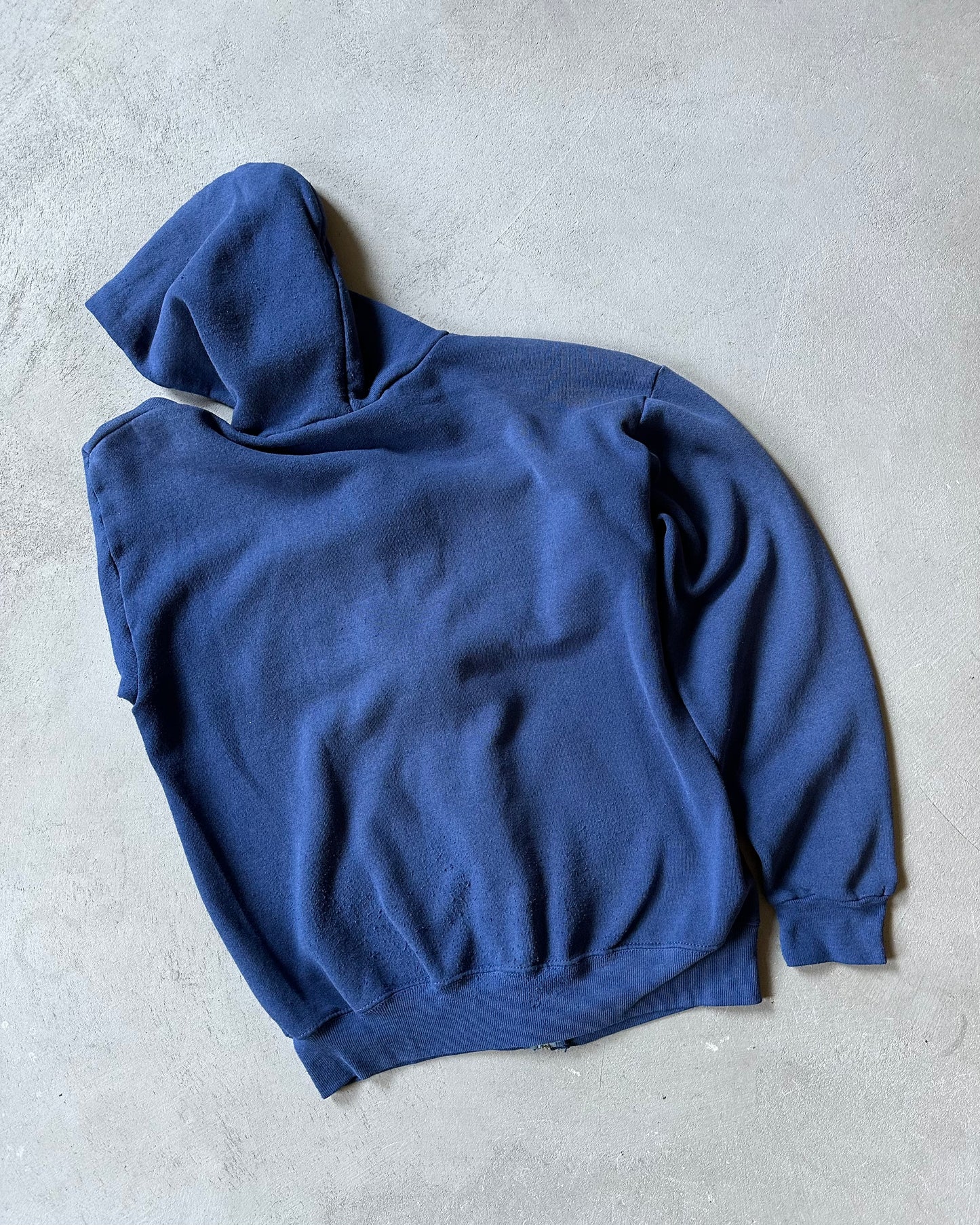 1990s - Navy Lee Zip-Up Hoodie - S