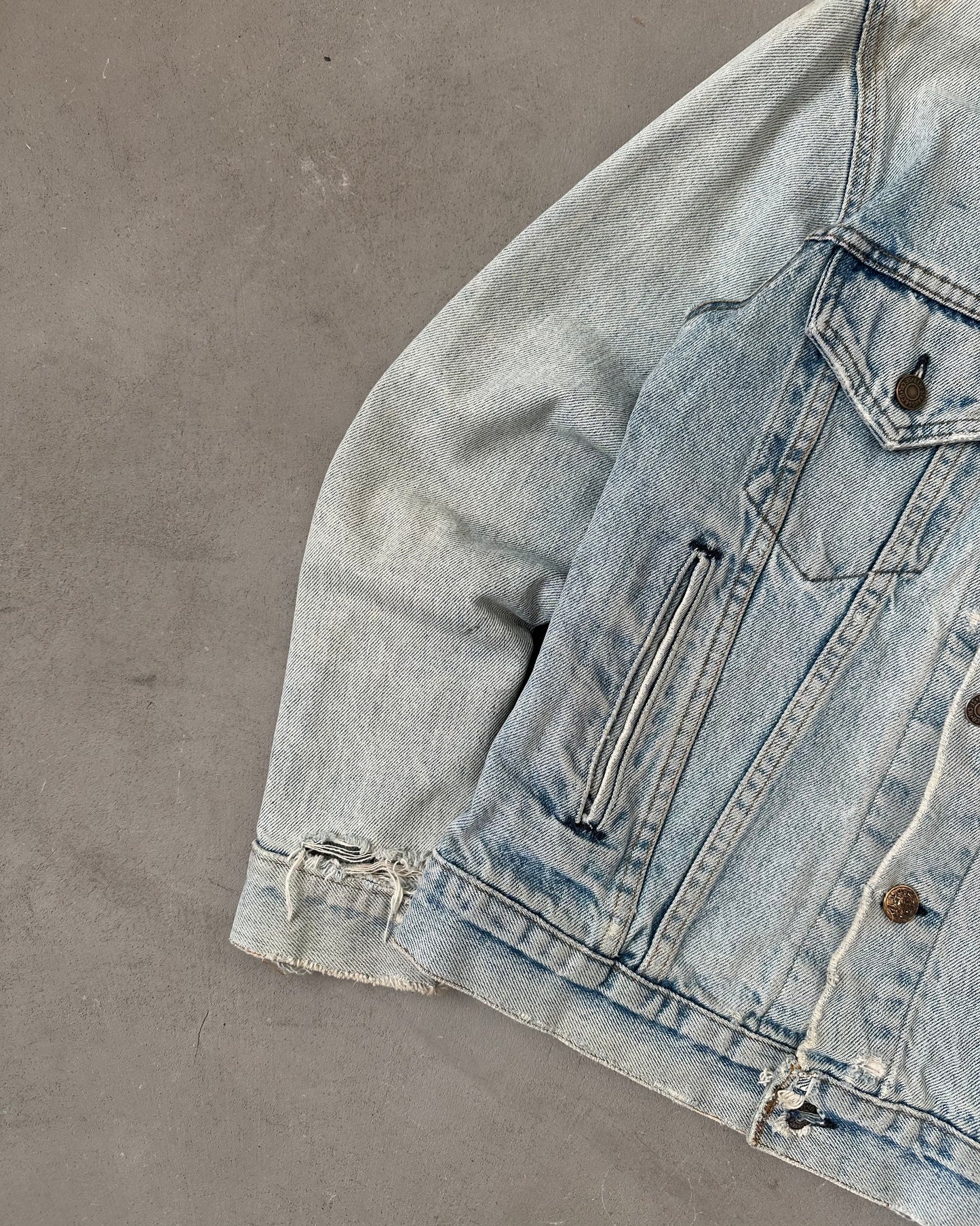 1980s - Distressed Levi's Type III Jeans Jacket - S