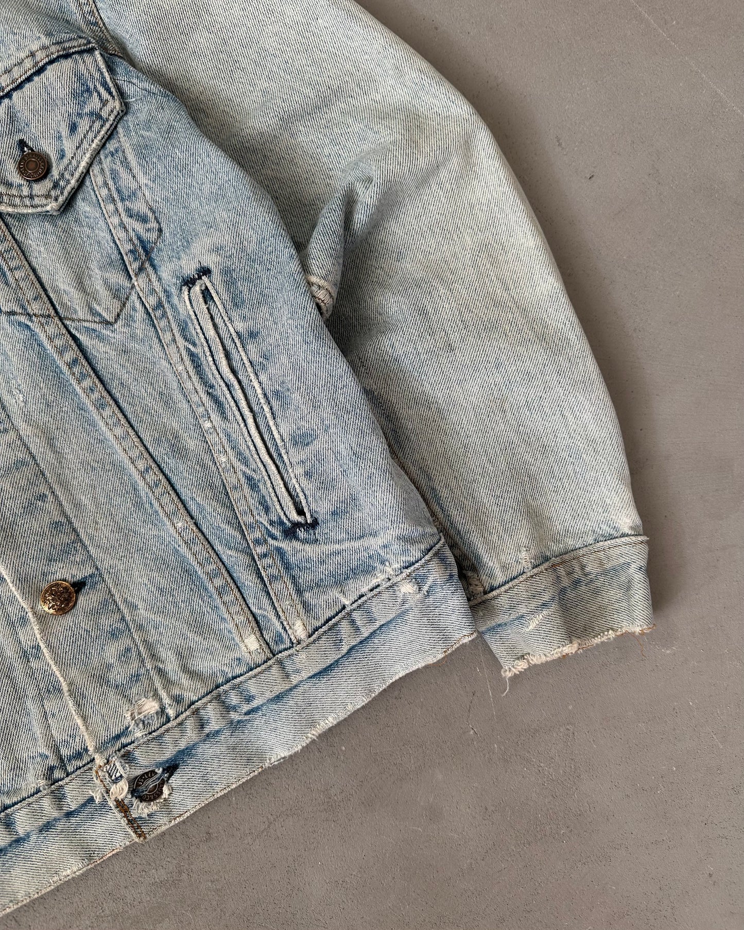 1980s - Distressed Levi's Type III Jeans Jacket - S