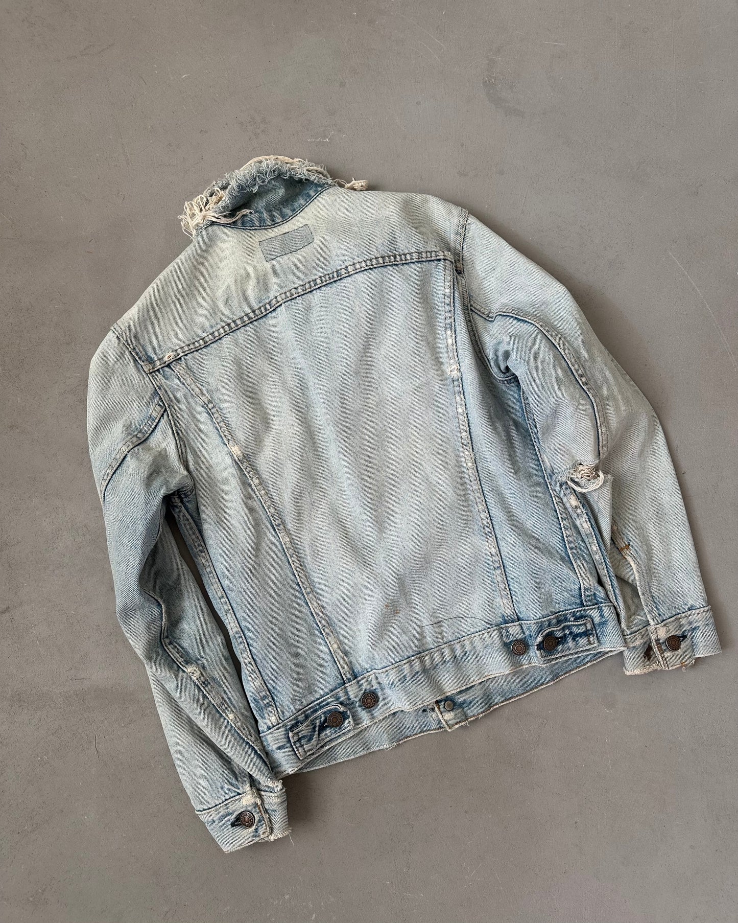 1980s - Distressed Levi's Type III Jeans Jacket - S