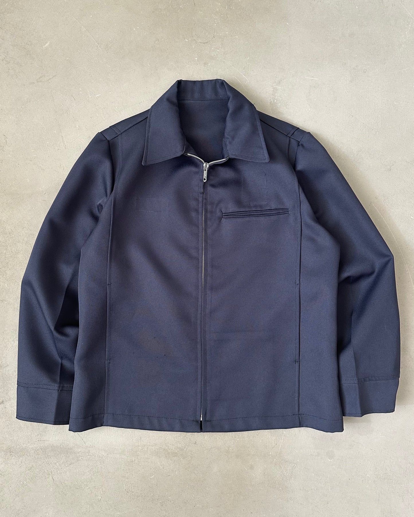 1980s - Navy Light Work Jacket - M/L