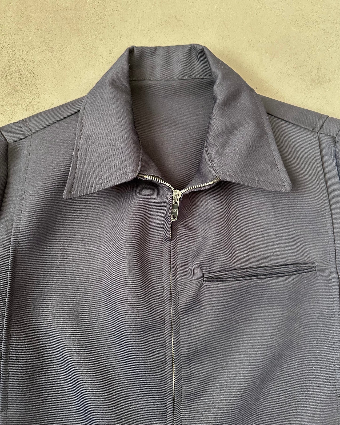 1980s - Navy Light Work Jacket - M/L