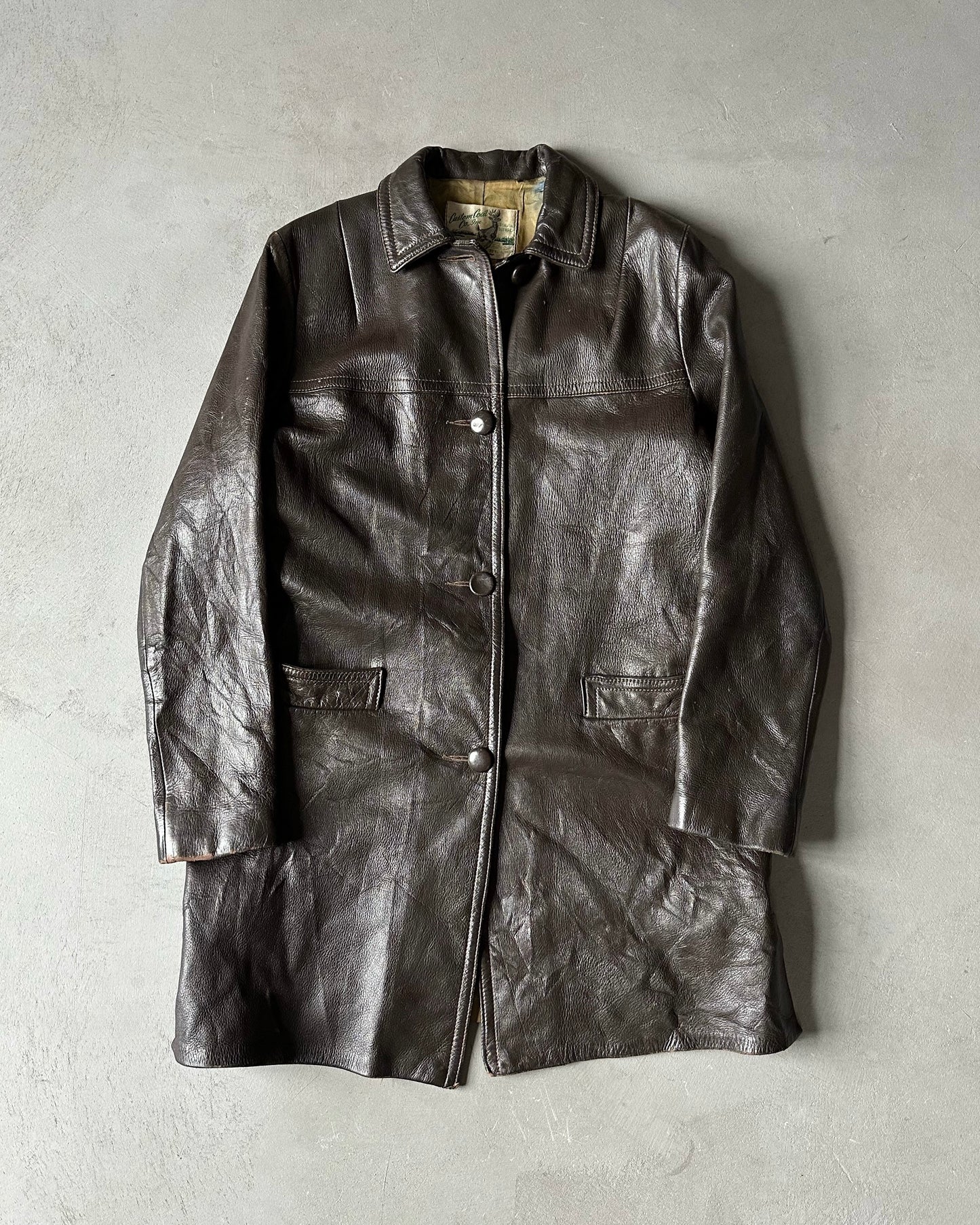 1970s - Brown Deerskin Coat - S/M