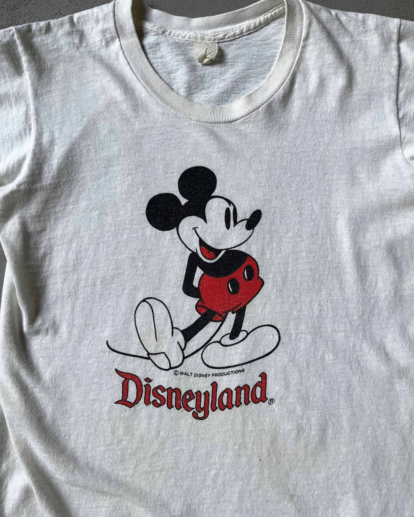 1970s - White Disneyland T-Shirt - XXS